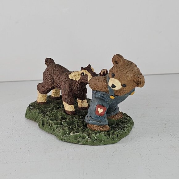 Storybook Collection Carolyn Carpin Bear And Billy Goat Figurine 1984 - Picture 2 of 8